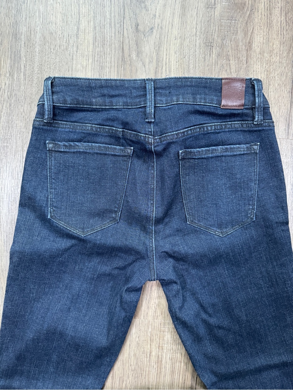 Level 99 Dark Wash Skinny Jeans with Red Stripe Trim 28 - Picture 9 of 11